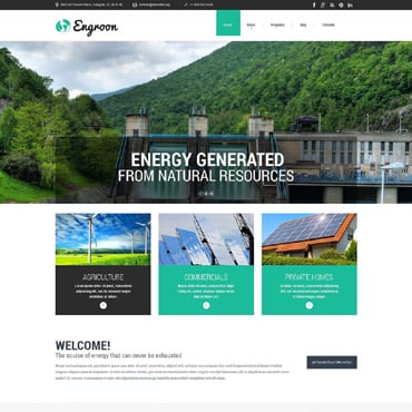 Renewable Energy Responsive Website Templates 51963