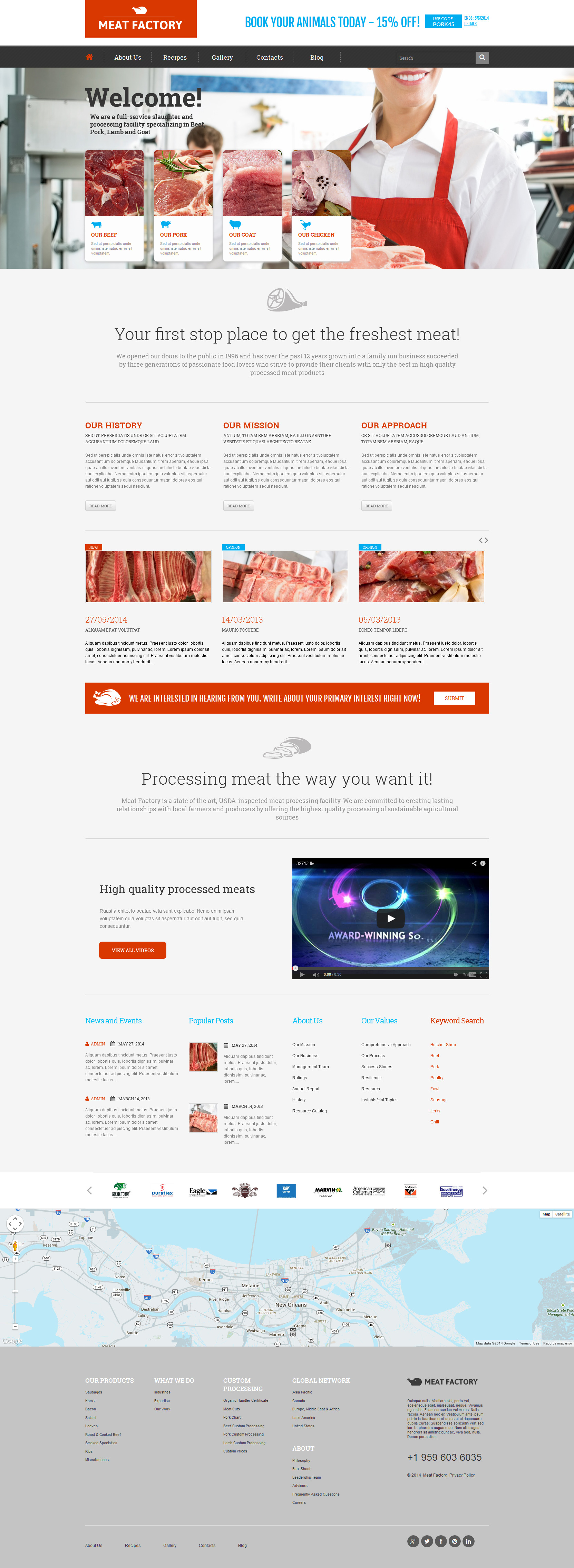 Ecologically Pure Meat WordPress Theme