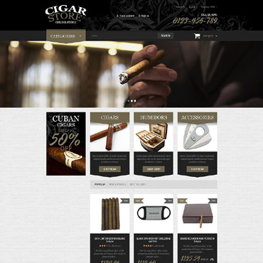 Theme Prestashop Cigars Cigarette 51993