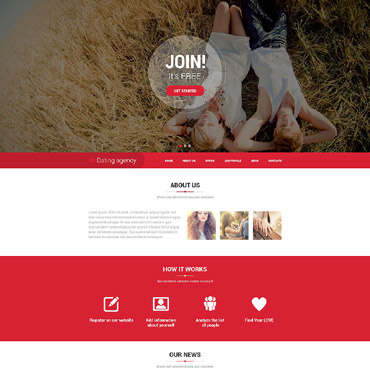 Agency Wedding Responsive Website Templates 52008