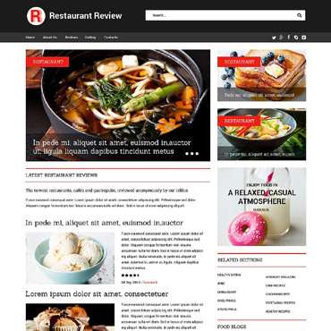 Restaurant Food Responsive Website Templates 52021