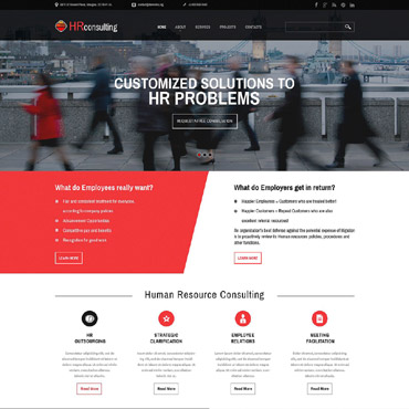 Consulting Business Responsive Website Templates 52049