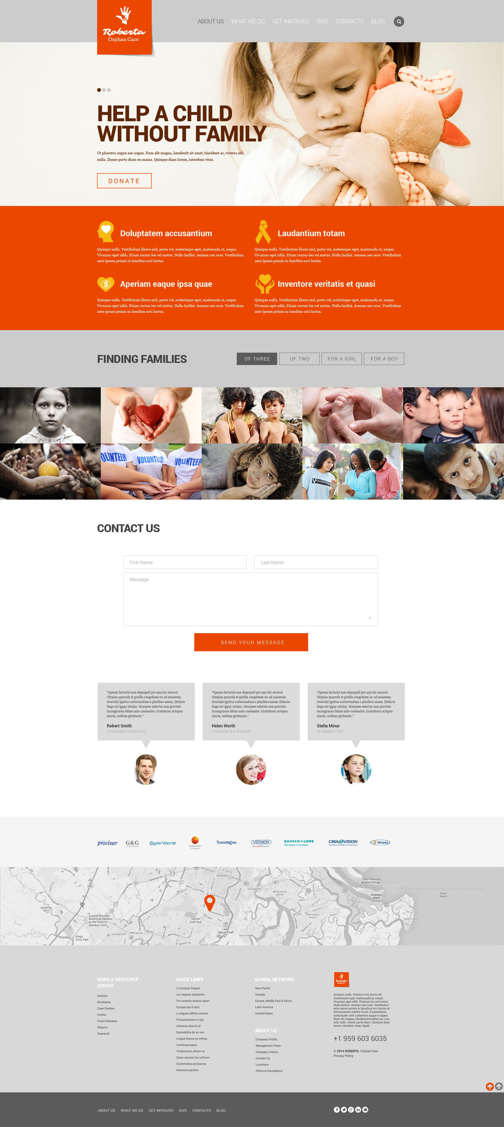 Child Charity Responsive Website Template