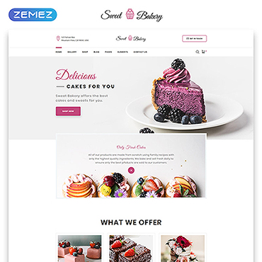 Store Candy Responsive Website Templates 52072