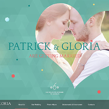 & Gloria Responsive Website Templates 52073
