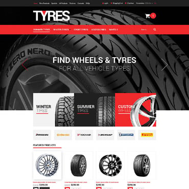 Tires & ZenCart Templates 52080