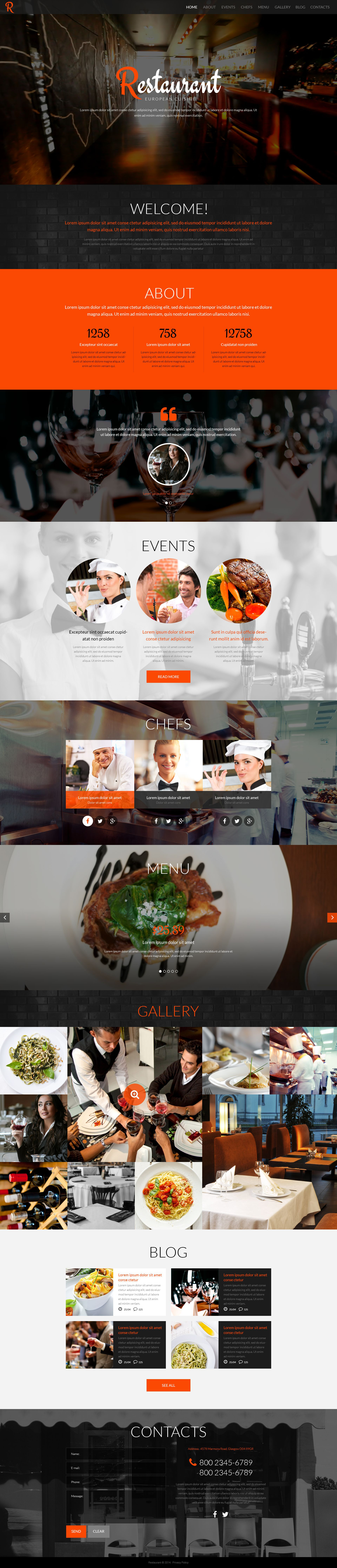 Flavory - Restaurant and Cafe WordPress Theme