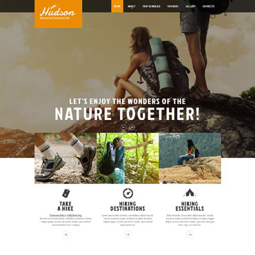 Hiking Camping Responsive Website Templates 52091