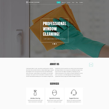 Cleaning Company Responsive Website Templates 52092
