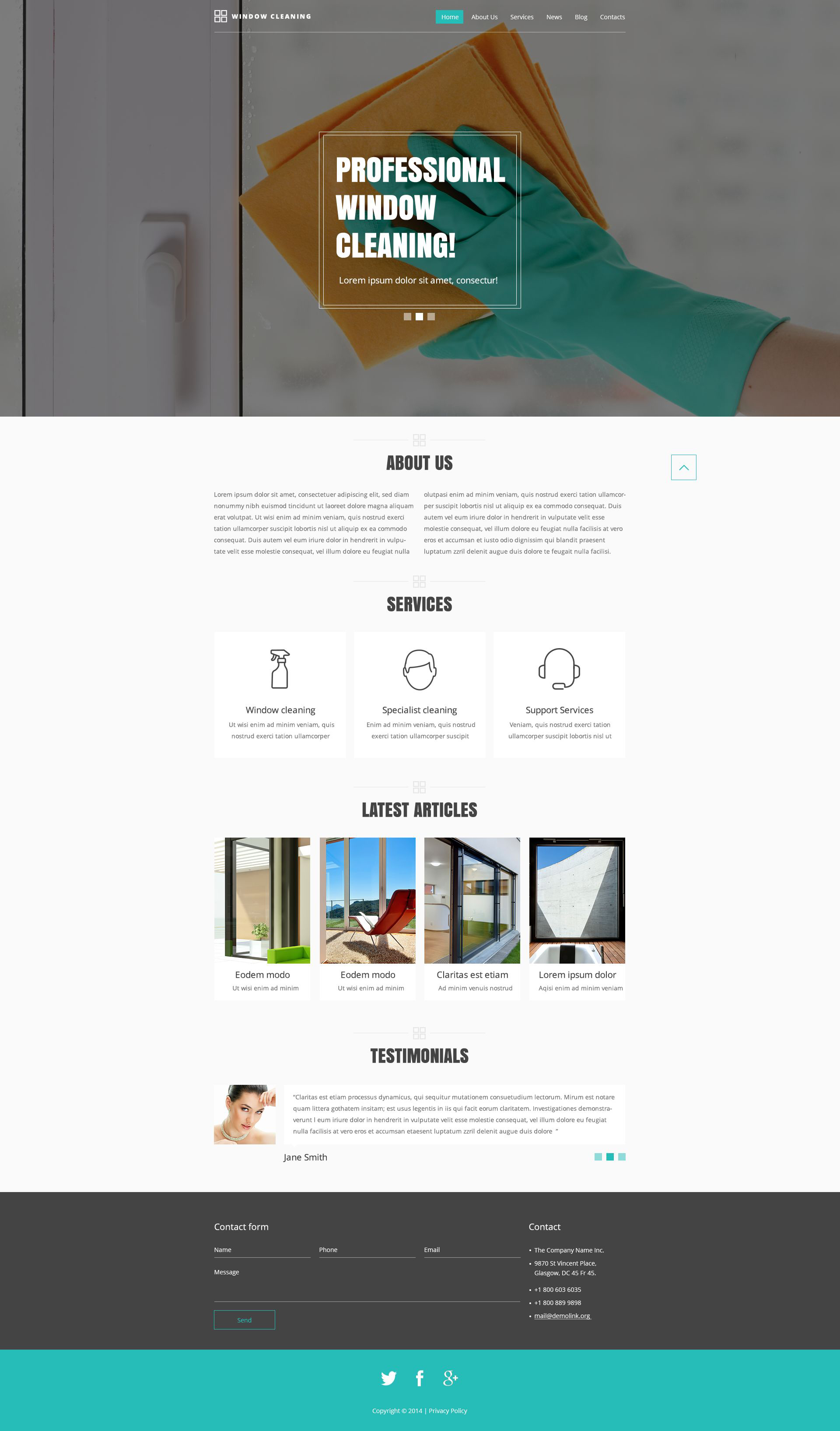 Cleaning Responsive Website Template