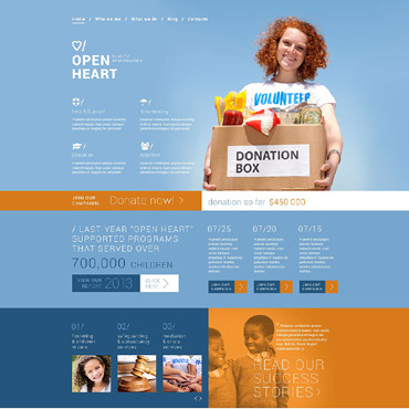 Heart Charity Joomla Templates 52306