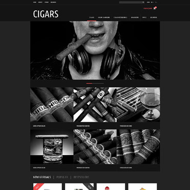 Theme Prestashop Cigars Cigarette 52341