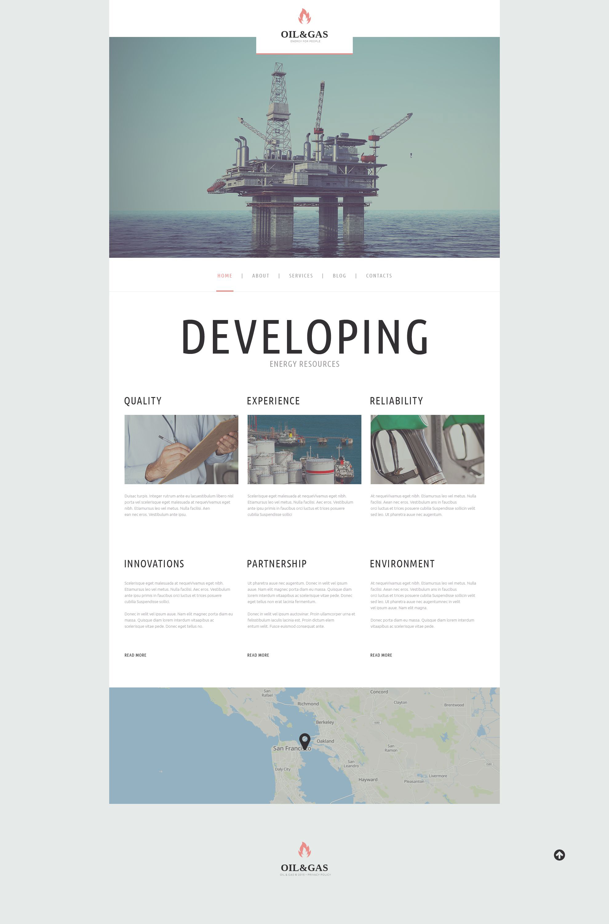 Oil  Gas Company WordPress Theme