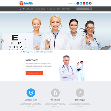 Ambulance Cardiologist Responsive Website Templates 52362