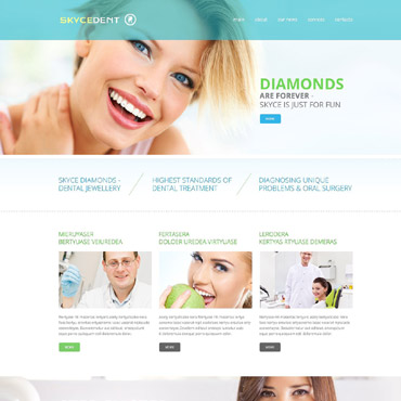Dentist Teeth Responsive Website Templates 52401