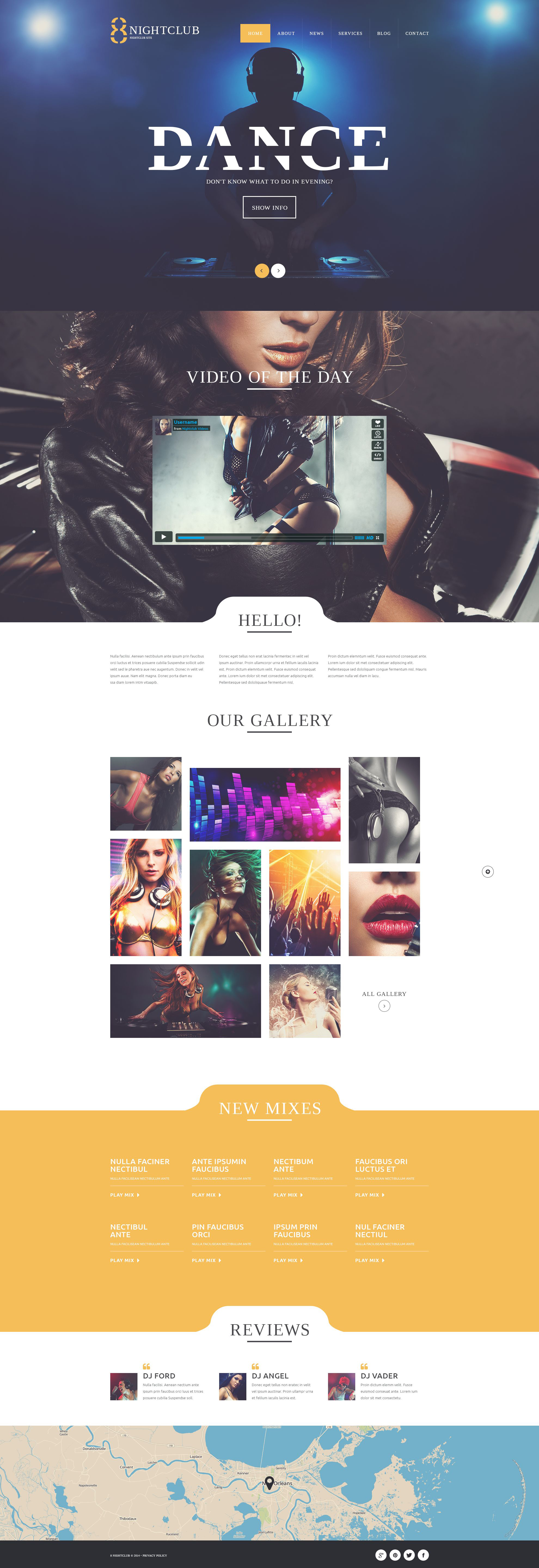 NightLife WordPress Theme