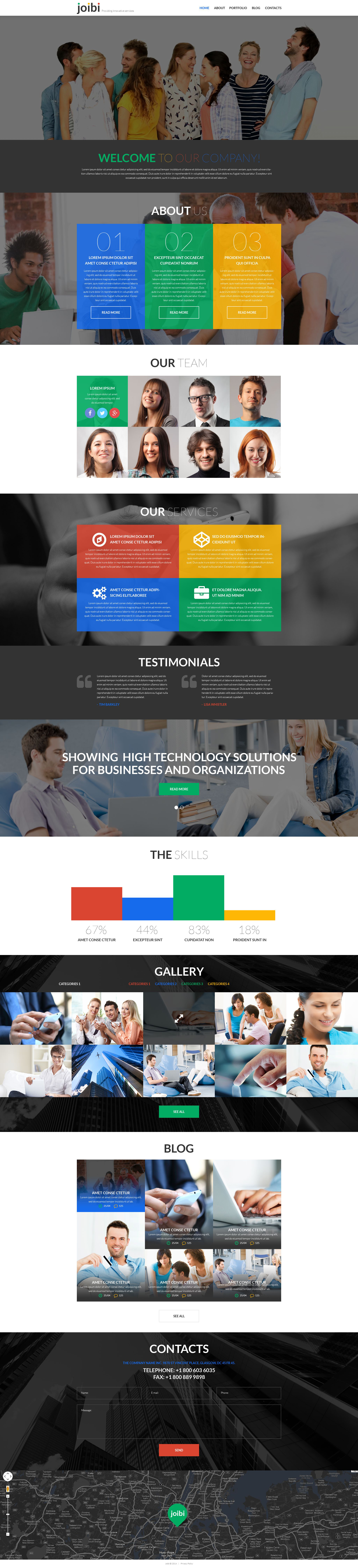 Business Services Promotion WordPress Theme