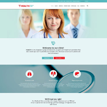 Ambulance Cardiologist Responsive Website Templates 52452