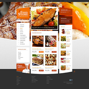 Food Online ZenCart Templates 52462