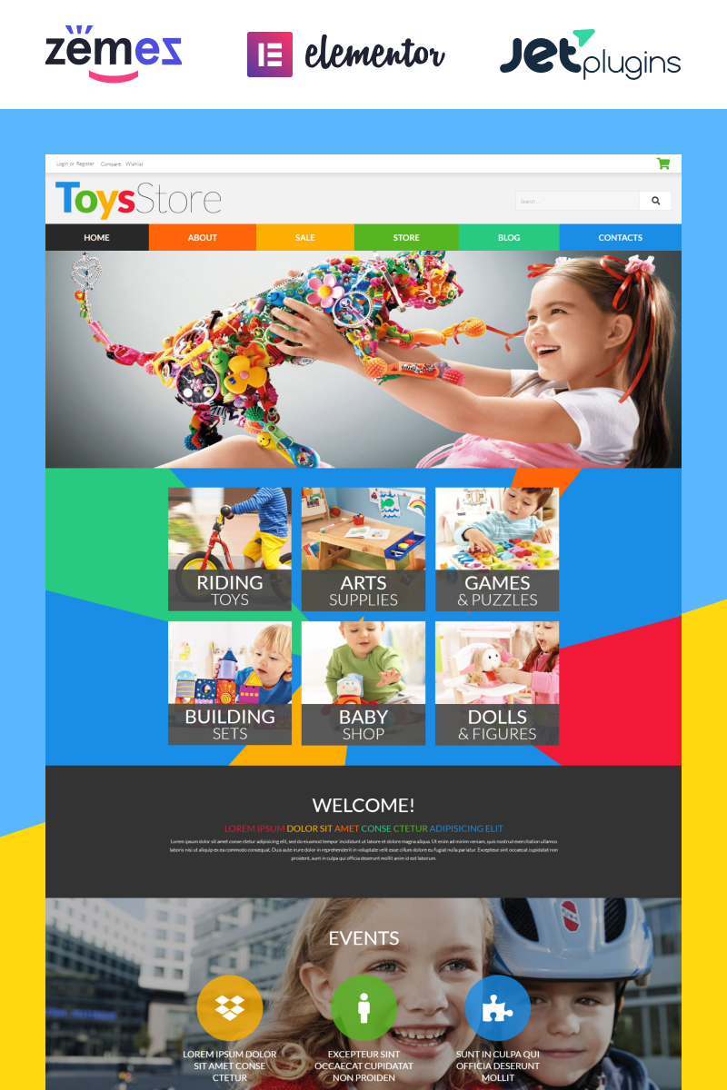 Toys store - Bright And Joyful Mega Toy Store Website WooCommerce Theme