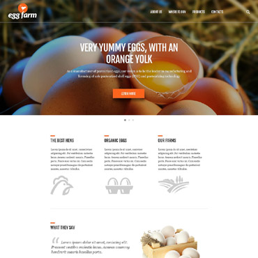 Poultry Farm Responsive Website Templates 52491