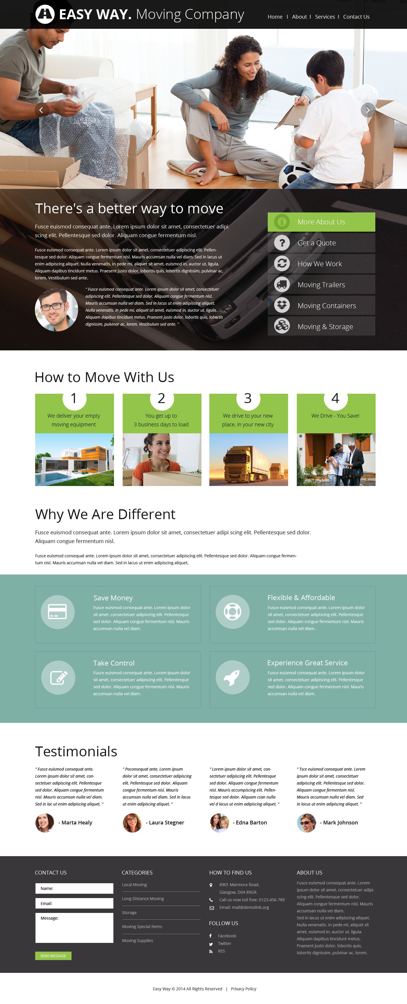 Moving Company Website Template