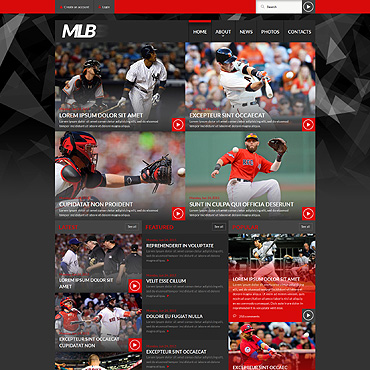 Baseball Club Responsive Website Templates 52497