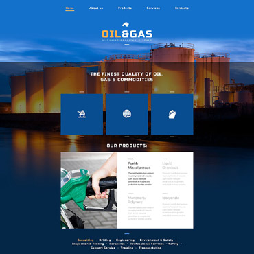 And Gas Responsive Website Templates 52502