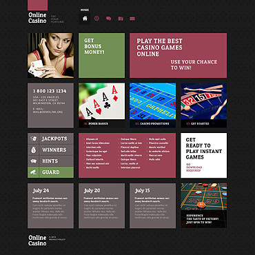 Poker Entertainment WordPress Themes 52505