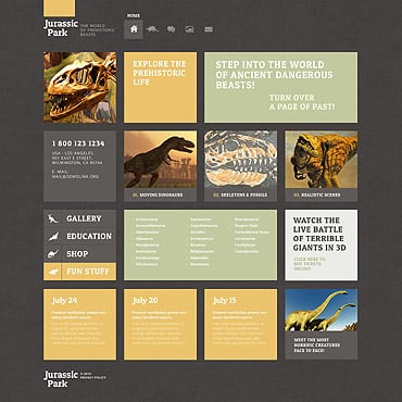 Dinosaur Park WordPress Themes 52507