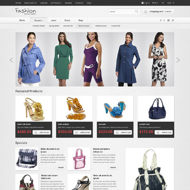 Fashion Store ZenCart Templates 52517