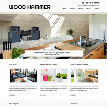 Hammer Residential Responsive Website Templates 52522