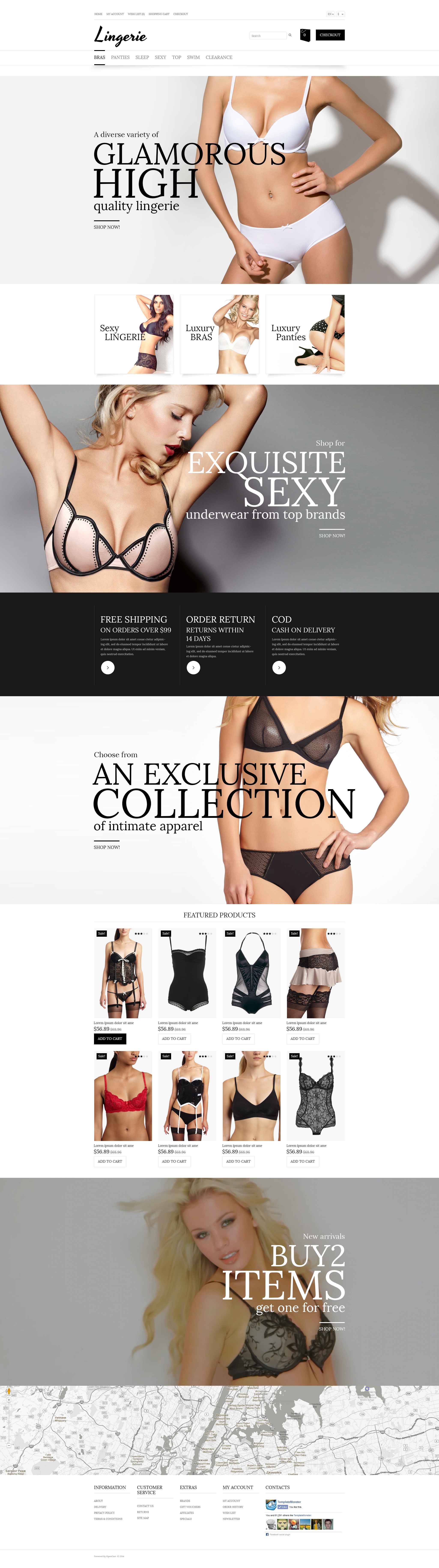 Lingerie Store OpenCart Template