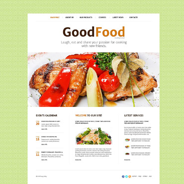 School Cook Responsive Website Templates 52545