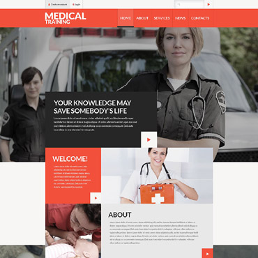 Training First Responsive Website Templates 52568