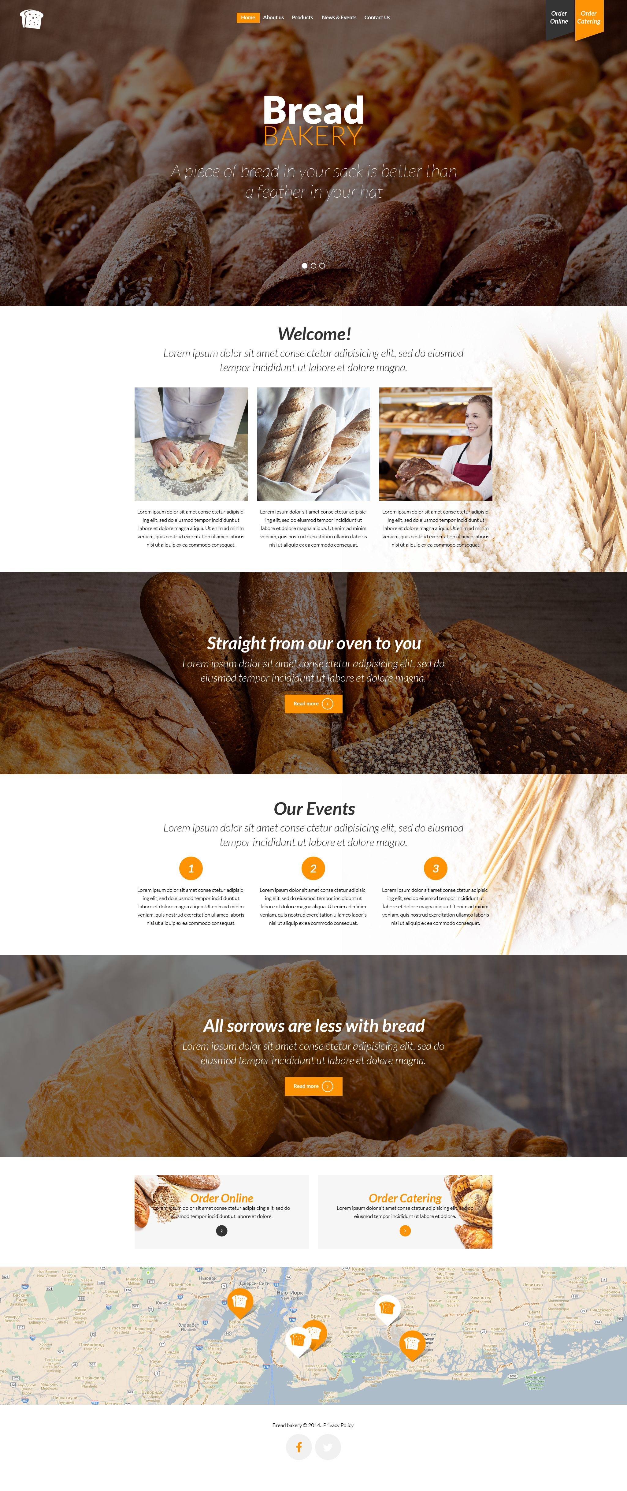 Bakery Responsive Website Template