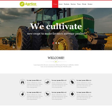 Agriculture Company Muse Templates 52629