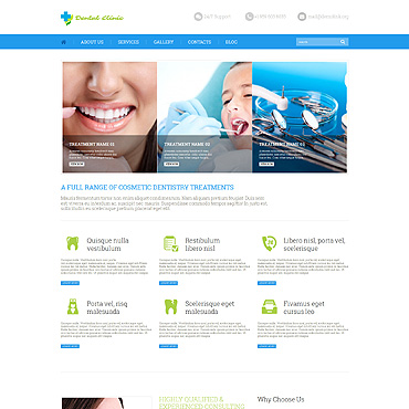 Clinic Dentist WordPress Themes 52639