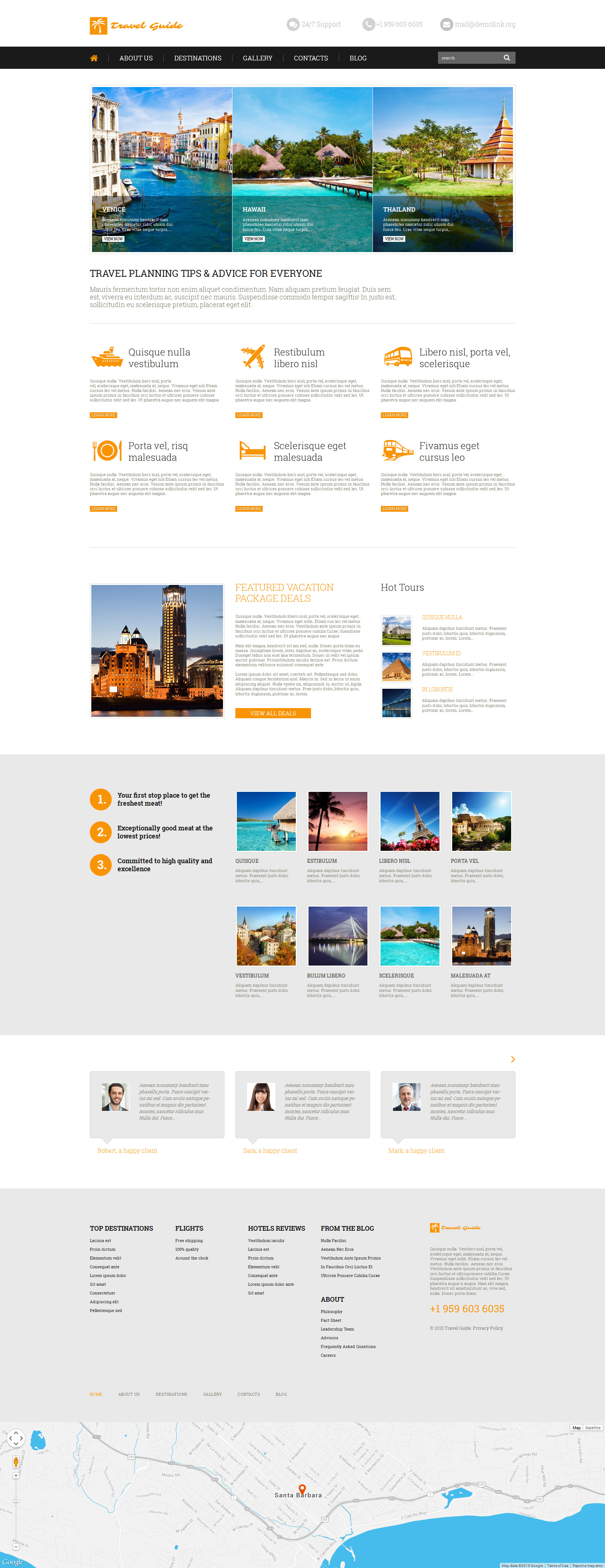 Travel Guide WordPress Theme