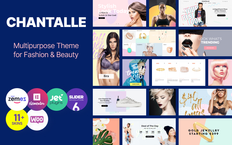 Chantalle - Multipurpose Woman Fashion WordPress Elementor Theme