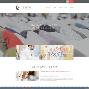 Moslems Religion Responsive Website Templates 52661