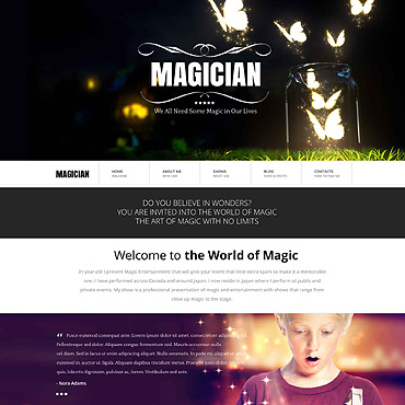 Magic Show Responsive Website Templates 52685