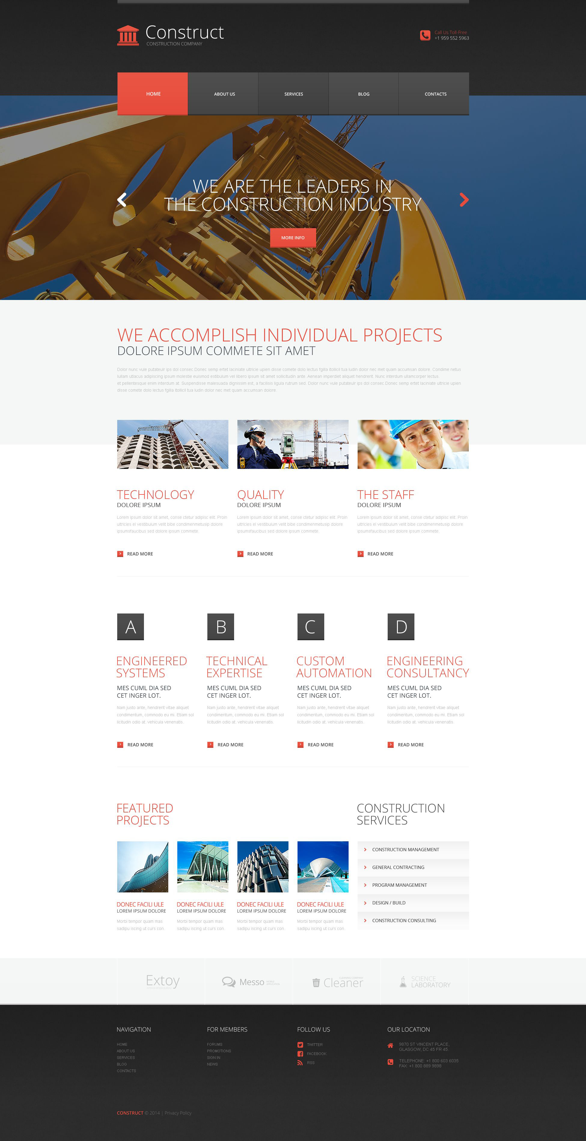 Skyscraper Construction WordPress Theme