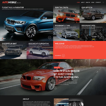 Magazine Motors Responsive Website Templates 52711