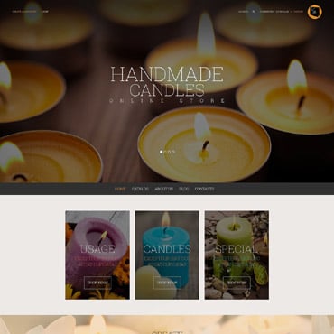 Candles Store VirtueMart Templates 52723
