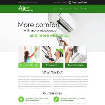 Conditioning Store Responsive Website Templates 52746