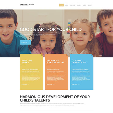 School Education Responsive Website Templates 52747