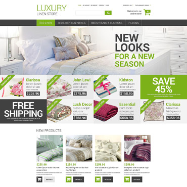 Bed Linen Magento Themes 52810