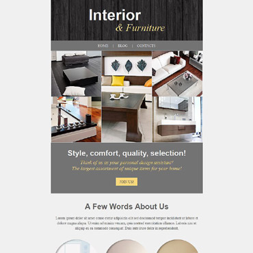 Furniture Company Newsletter Templates 52838