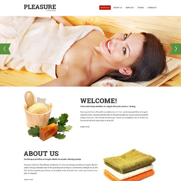 Sauna Lux Responsive Website Templates 52897